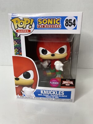 Funko Pop! Sonic the Hedgehog Knuckles - Flocked - 854 - Target Con 2022