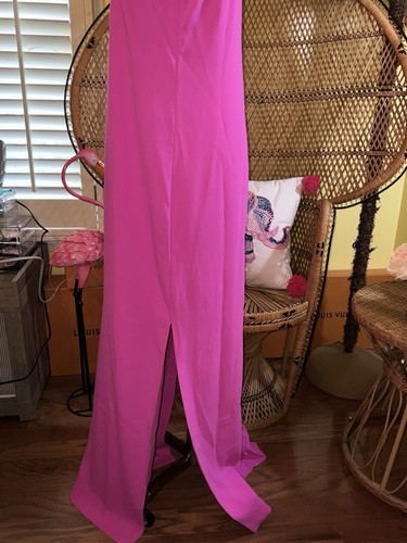 Pre-owned Lilly Pulitzer Sandrah Maxi Dress Wild Fuchsia ? $298 Size 4