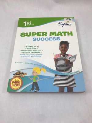 New First Grade Super Math Success Sylvan Super Workbooks