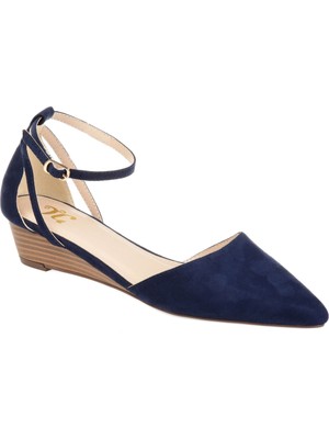 

JOURNEE COLLECTION Женские темно-синие босоножки на танкетке с вырезами по бокам Arkie, Navy, ARKIE-WEDGE