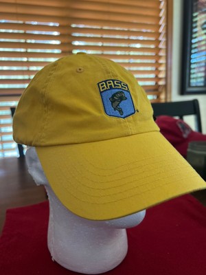 Bass Espn Outdoor Adjustable NWT 100% Cotton K-Products Yellow Hat Cap