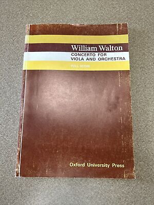 William Walton Viola Concerto full orchestra conductor score Octavo oxford UP
