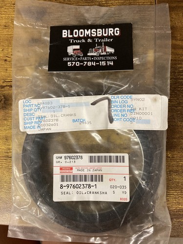 サル(同封NG) Isuzu NOS Front Crankshaft Oil Seal Part# 8-97602378-1 | eBay
