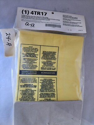 Package of 5- Dayton 4TR17 Vacuum Filter Bag