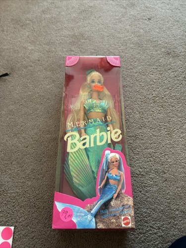 Vintage Barbie Mermaid Color Changing Hair 1991 Mattel 1434 NEW NOS Worn Box