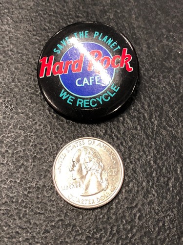 Hard Rock Cafe Save The Planet We Recycle Pin Button