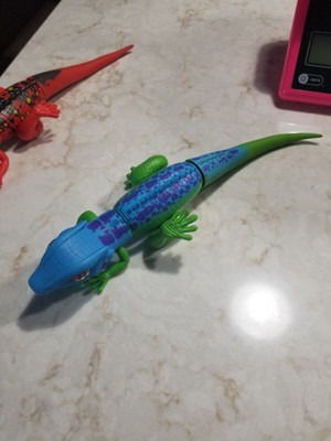 Green And Blue Lizard Toy Battery Operated 14'' Long Reptile Kids Toy 