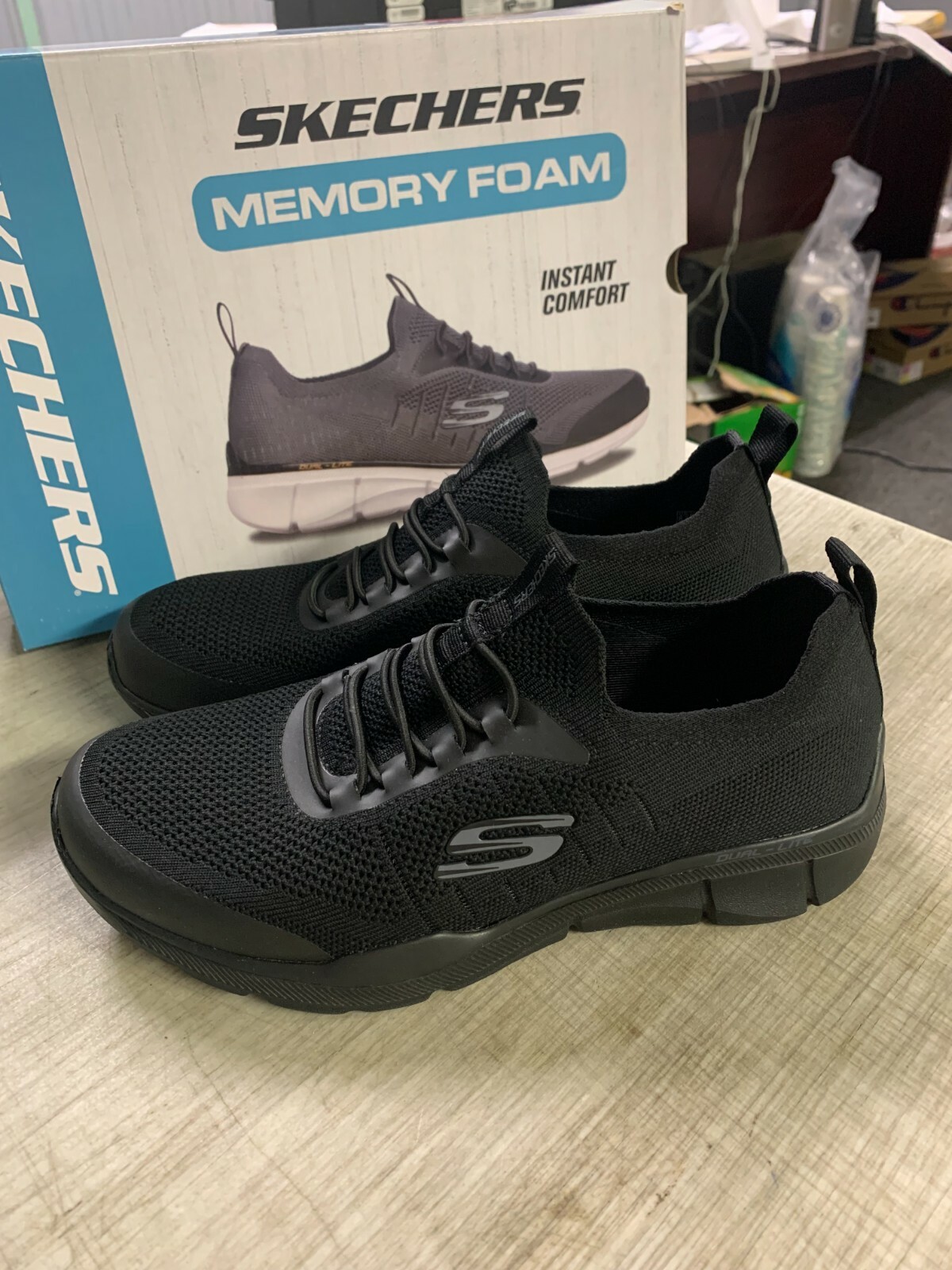 mens slip on skechers