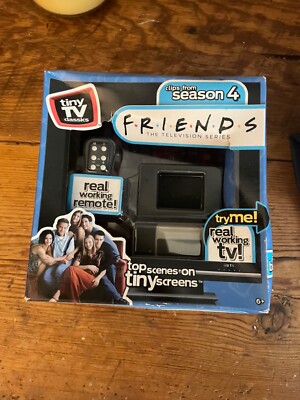 Tiny TV Classics Friends Clips Season 4 Real Working TV and Remote