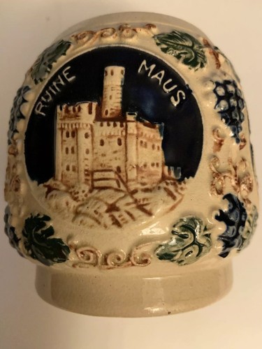 Antique German Mug Ruine Maus Dracien Fels Mause Turm