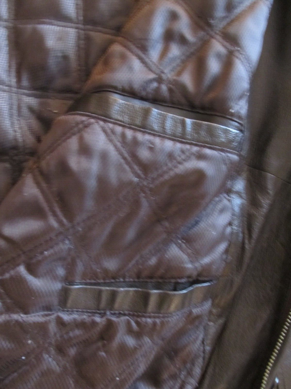 PHASE 2 Men&rsquo;s Black Leather Jacket Collared Size Large