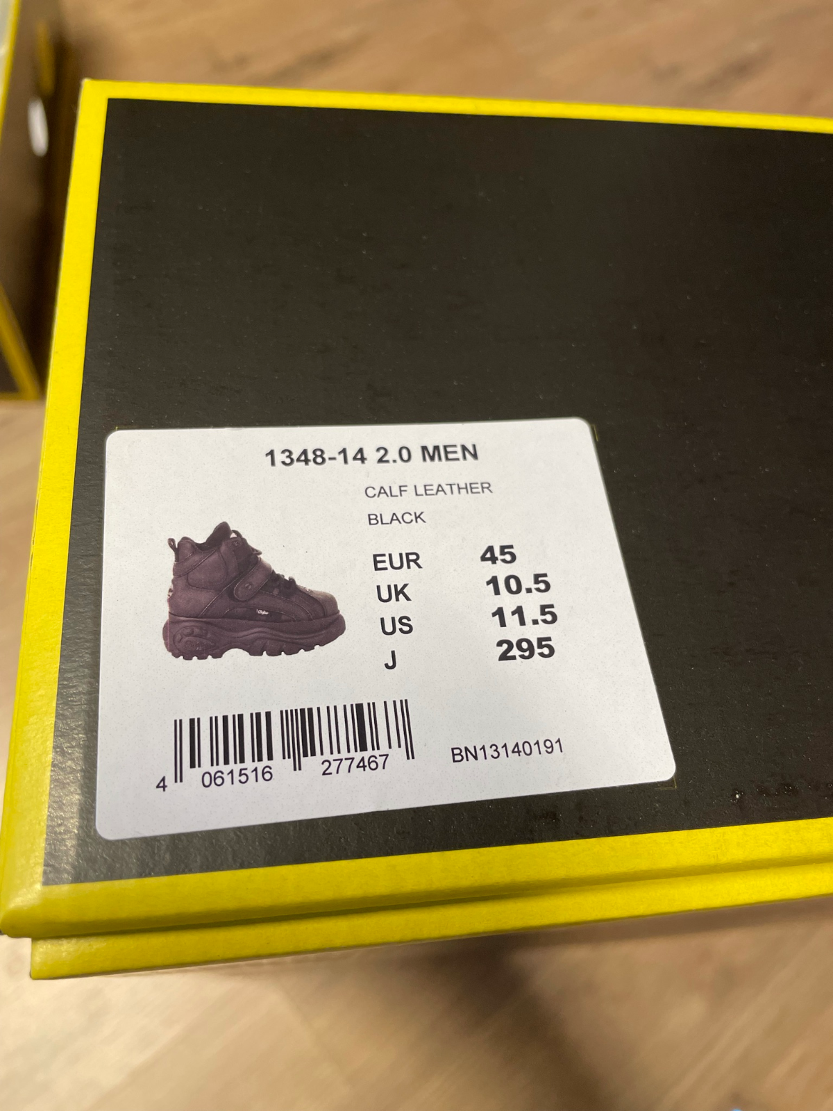 BUFFALO BUFFALO LONDON 1348-14 2.0 SCHWARZ BLACK FÜR HERREN - NEU - GRÖSSEN BIS 46