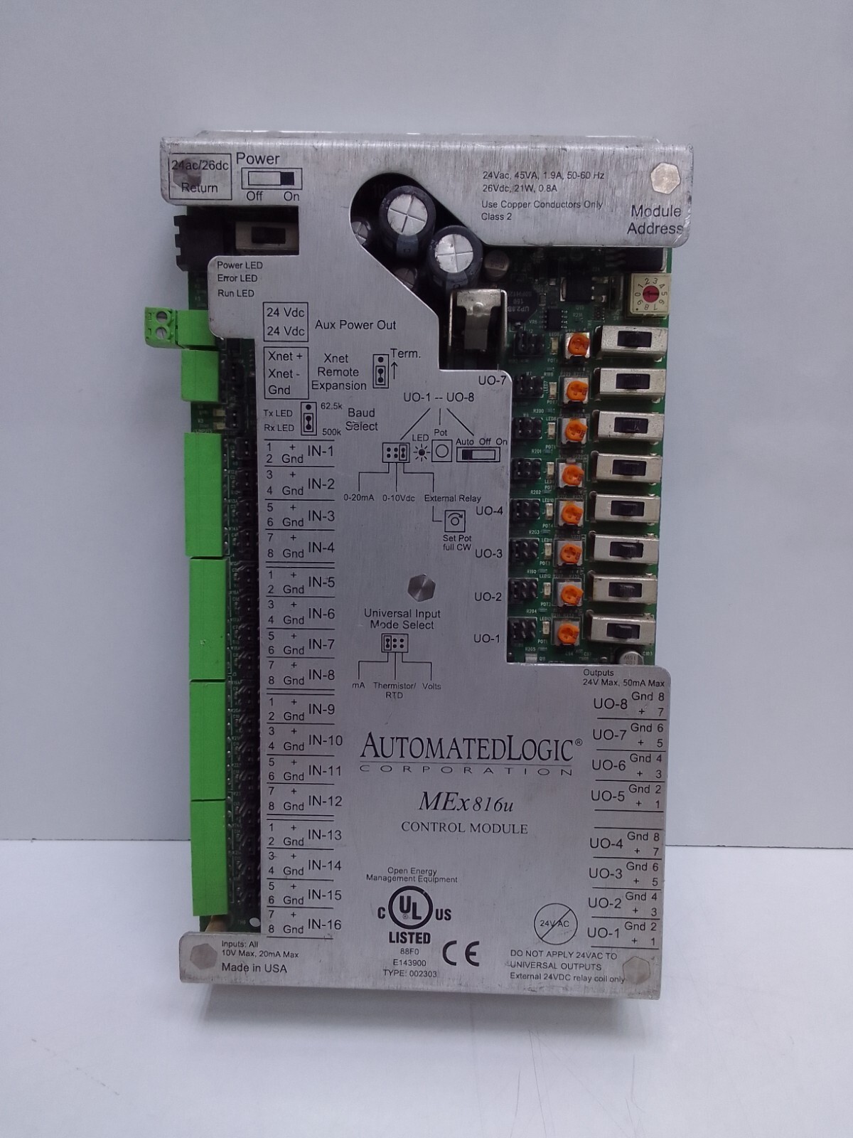 Automated Logic MEX816U Expansion Control Module | eBay