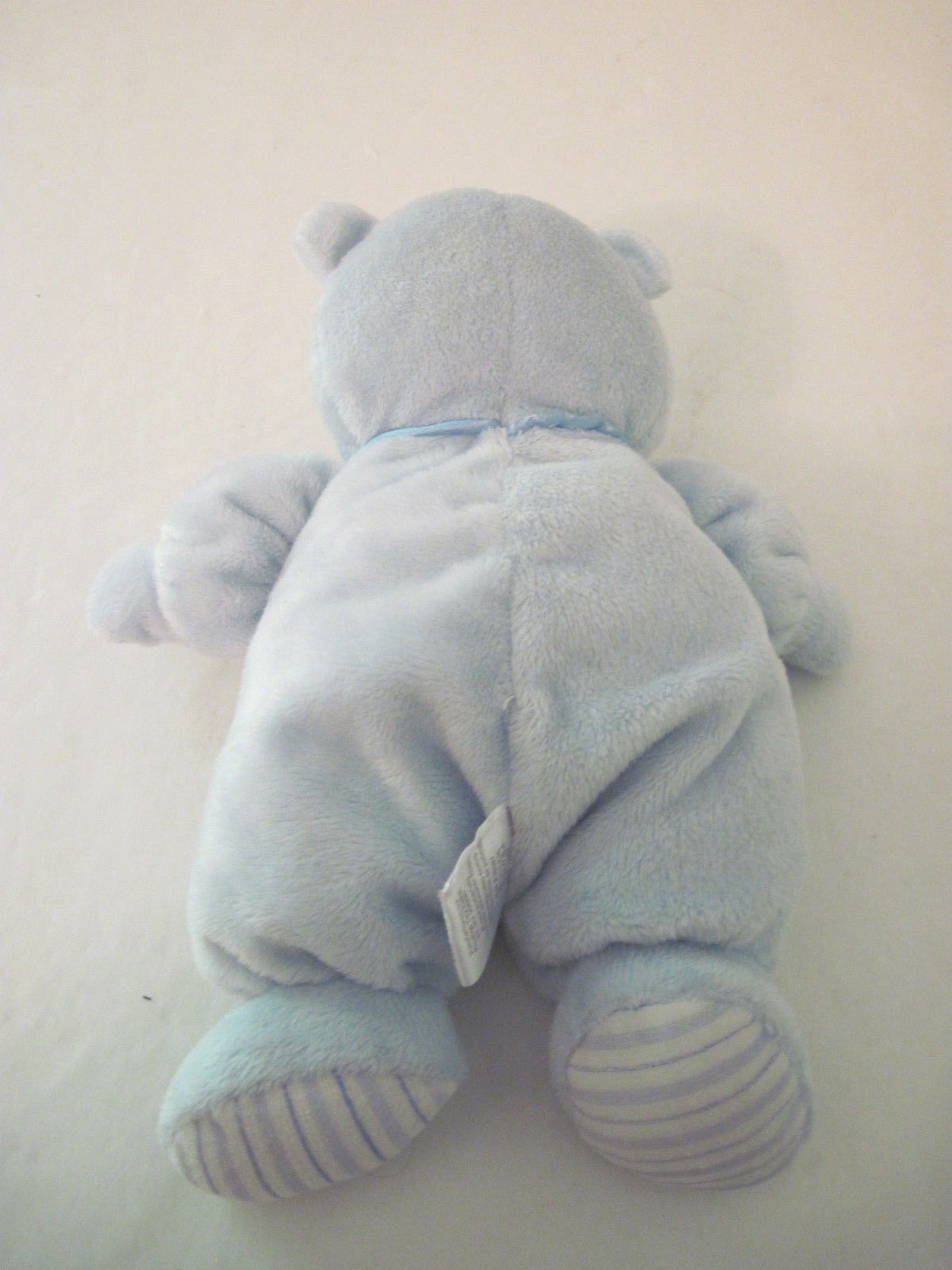 Carters Just One Year SWEET BABY BOY STAR LOVEY- Light Blue Plush BEAR Rattle