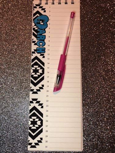 Western Southwest Tribal Birthday Anniversary Perpetual Boho Feather Calendar