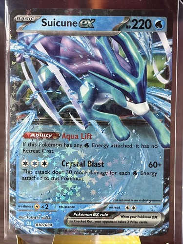 Suicune ex 010/034 Pokemon TCG CLB Classic Card Collection