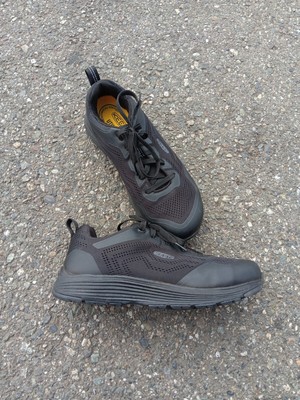 KEEN Utility Sparta 2 Aluminum Toe Work Shoes Black Men Size 9.5D