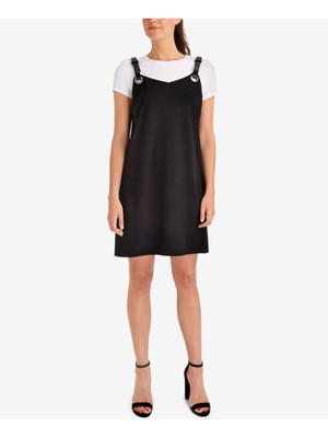 

NY COLLECTION Женская белая футболка с коротким рукавом и круглым вырезом, Белый