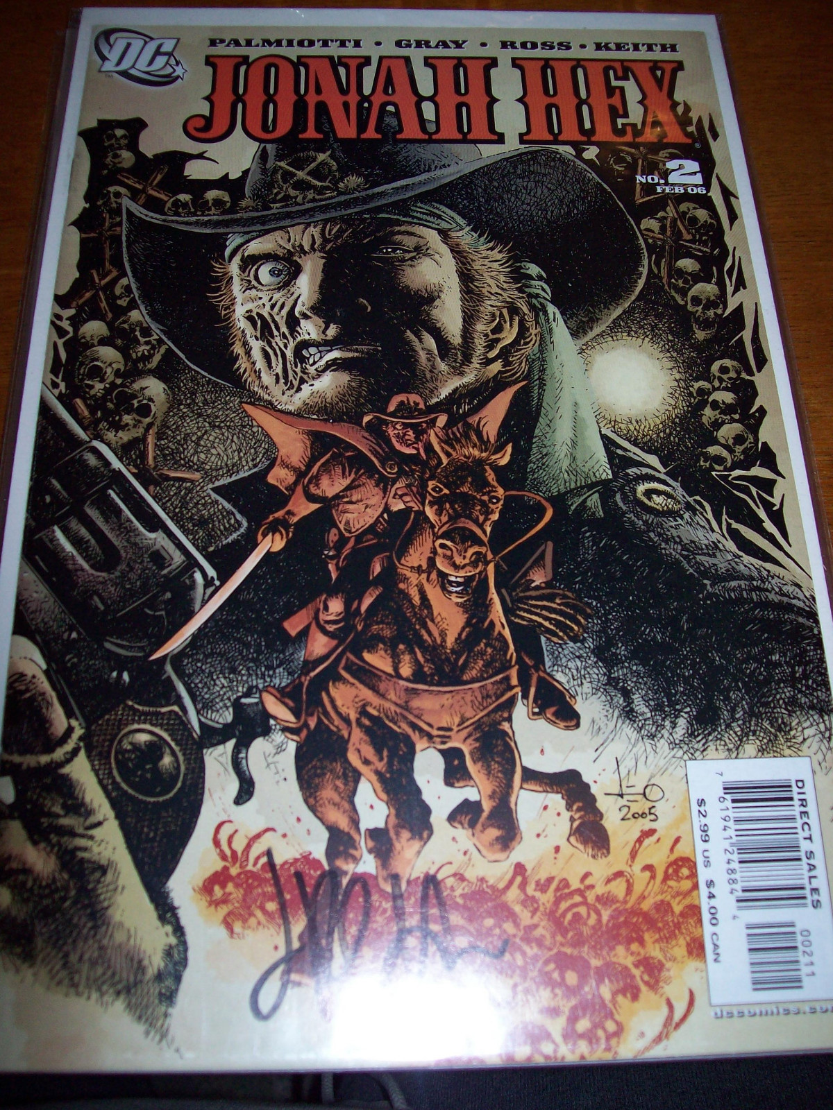 Jonah Hex (DC 2005 2nd Series) # 1 2 3 4 5 each autographed by Jimmy Palmiotti