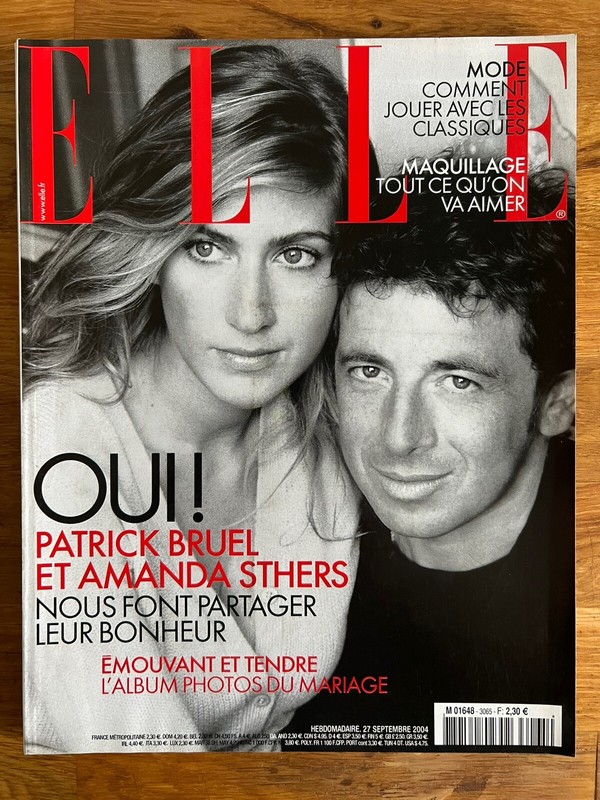 Elle French #3065 Septembre 2004 - Patrick Bruel Amanda Sthers - Mode Maquillage