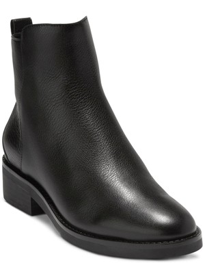 Женские черные ботильоны COLE HAAN с подкладкой из кожи речного миндаля с носком на блочном каблуке 8 B
