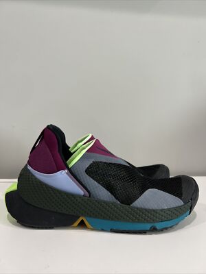 Nike Go FlyEase Black Lime Glow CW5883-004 Men's Size 13/ Women s 14.5