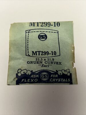 Gruen Curved Earl Crystal MT 299-10