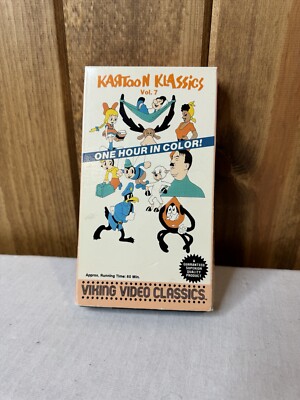 Kartoon Klassics Vol 7 VHS RARE OOP Cult Animation Cartoons 30 s 40 s