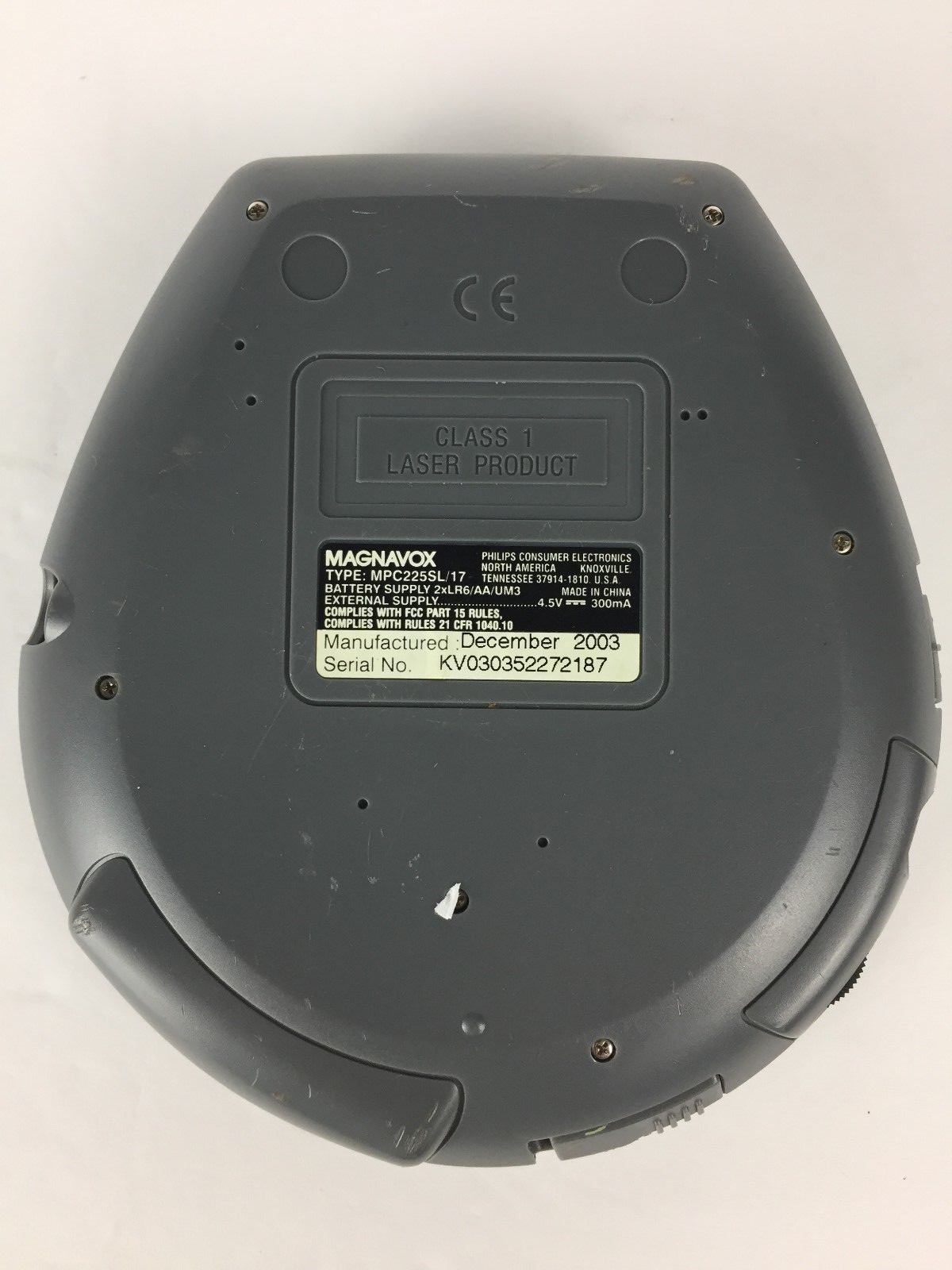 Magnavox Portable CD Player 45 ESP Jogproof Anti-Skip MPC220SL