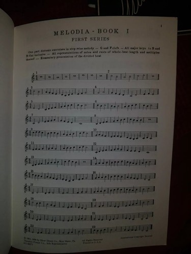 Melodia Course in Sight-Singing Solfeggio Book 1 by Samuel Cole & Leo Lewis