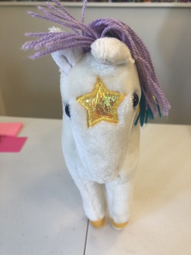 Rainbow Brite Starlite 1983 Stuffed Plush Doll Toy Horse Figure VTG White Pony