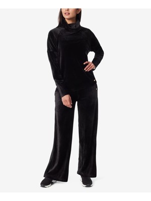 

ANNE KLEIN Женские черные широкие брюки без застежки с карманами, Черный, 30149751