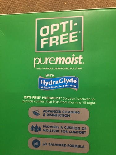 OPTI-FREE PURE MOIST MULTI-PURPOSE TWIN PACK 2x10 OZ EACH EXP 8/2021Lens Case