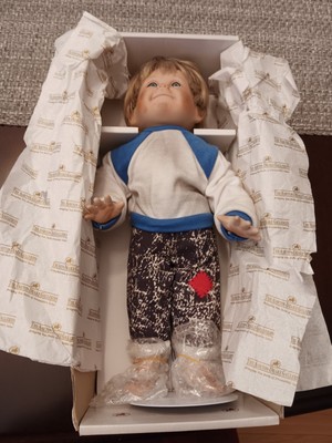 Ashton-Drake Galleries Kevin Porcelain Doll Too Much To Handle *