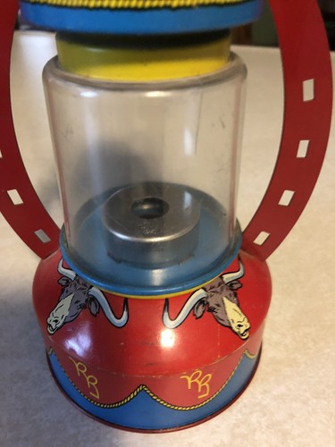 Antique The Ohio Art Co. Vintage 1950’s Roy Rogers Tin Litho Toy Light Lantern