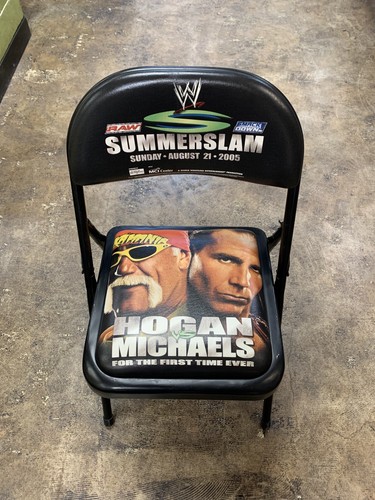 WWE Summer Slam 2005 特別リングサイド パイプ椅子 WWE SummerSlam 2005 Ringside VIP Chair Hulk Hogan Sean