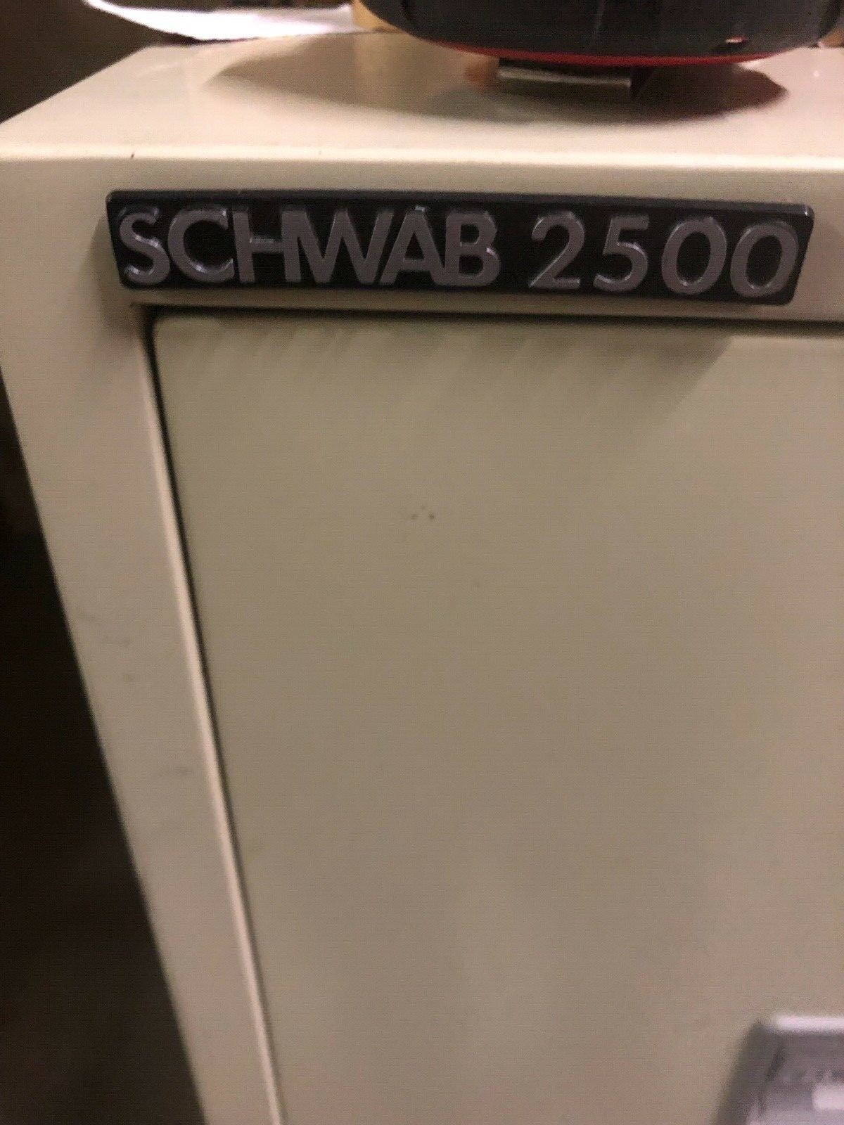 LOT OF (2) Schwab 2500 Vertical 4 Drawer Fireproof File Cabinet SafeS 1hr 350 dg