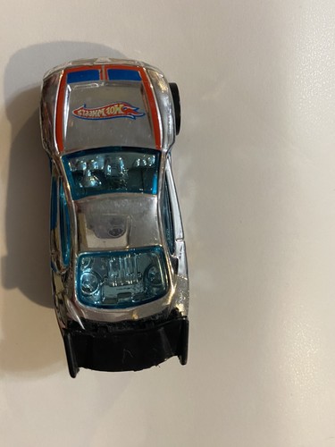 2009 Hot Wheels Power Rage Super Jump Raceway Silver / Chrome Diecast Car