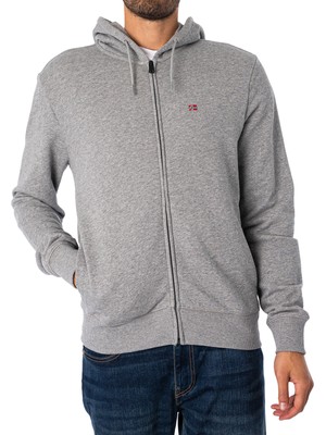 

Мужская толстовка Balis на молнии Napapijri, серая, Grey