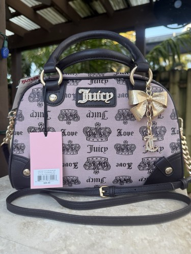 Juicy Couture シルバー ボストンバッグ Juicy Couture シルバー ボストンバッグ