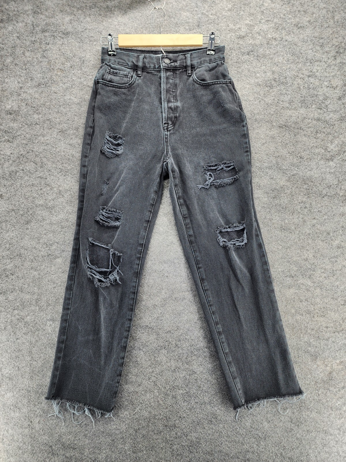 パンツ Preloved ORIGINAL SLIM STRAIGHT DENIM 26 Pacsun Jeans Womens 26 High Rise Straight Leg Black Denim