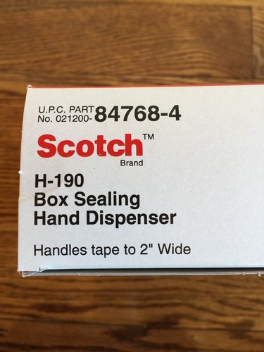 Scotch Box Sealing Handheld Tape Dispenser H190, 2 in