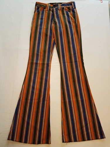 USA製 Vintage striped flare pants size S vintage JOKO FASHIONS Women's Mid Rise Multi Color Striped