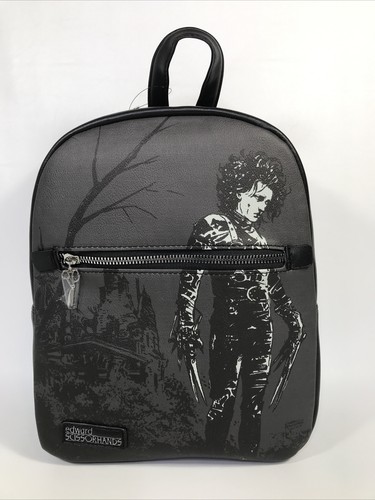 Bio World Edward Scissorhands Sketch Mini Backpack Loungefly Edward Scissorhands Mini Backpack Review | TikTok main image 4