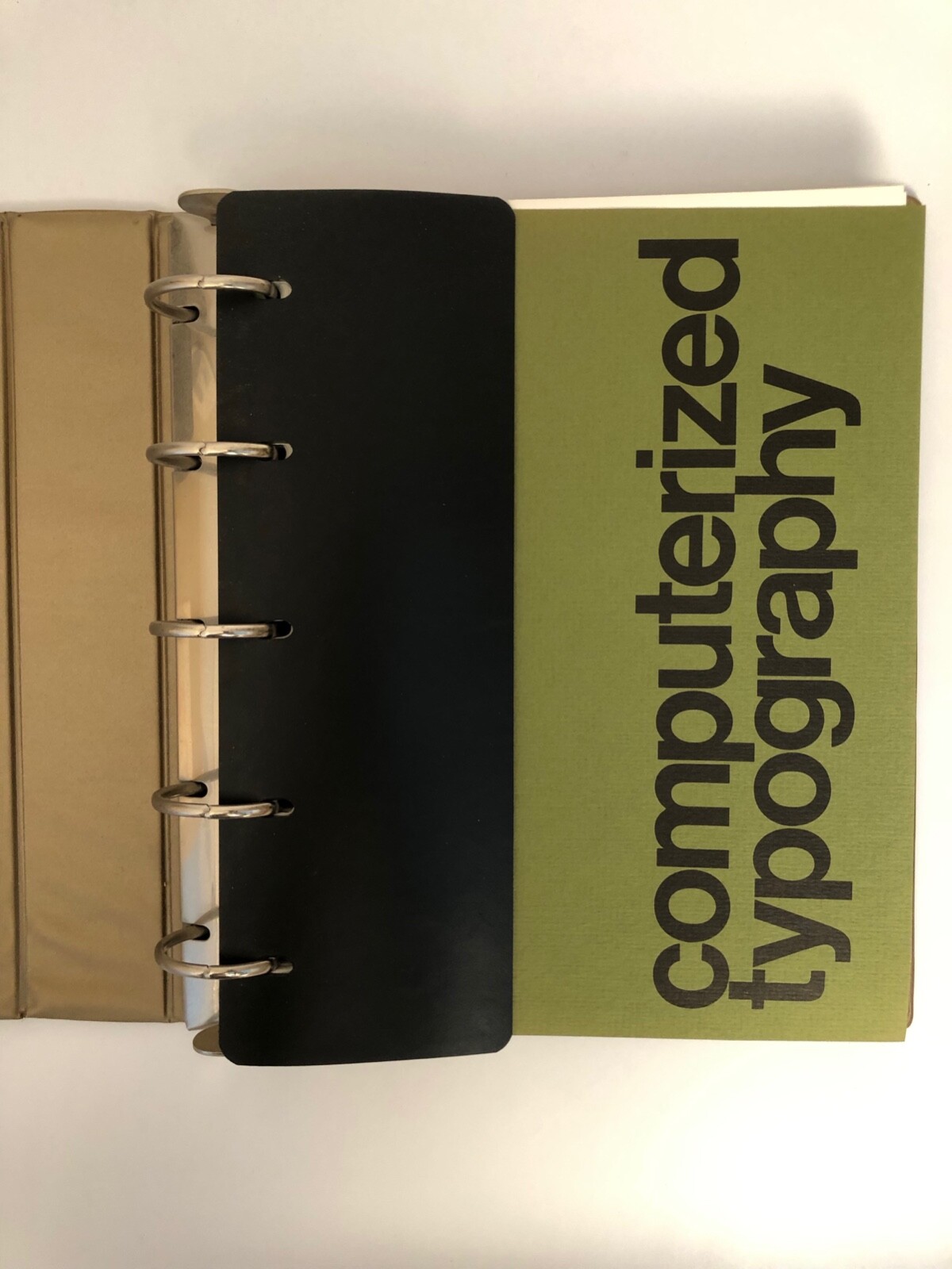 Dix typesetting font specimens • sample settings in giant binder