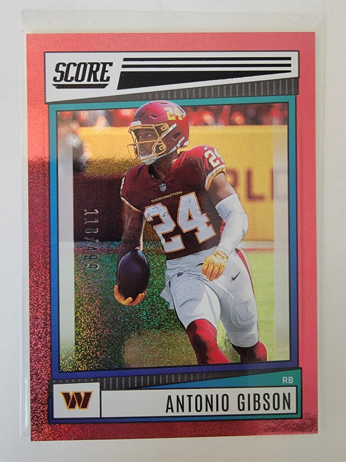 2022 Panini Score Dots Red Antonio Gibson #255 Washington