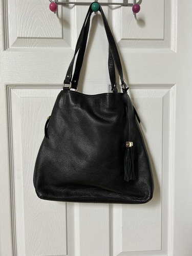 Stella & Dot Black Leather Shoulder Bag | eBay