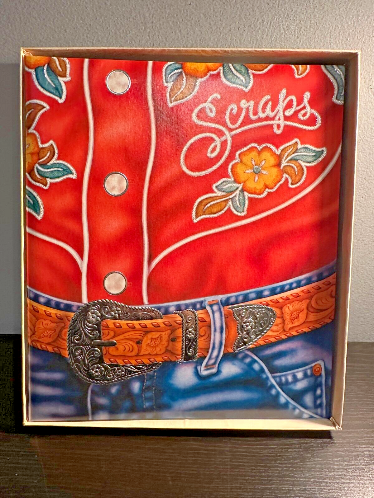 Hallmark Cowboy Cowgirl Western Scrapbook Album Rare Vintage