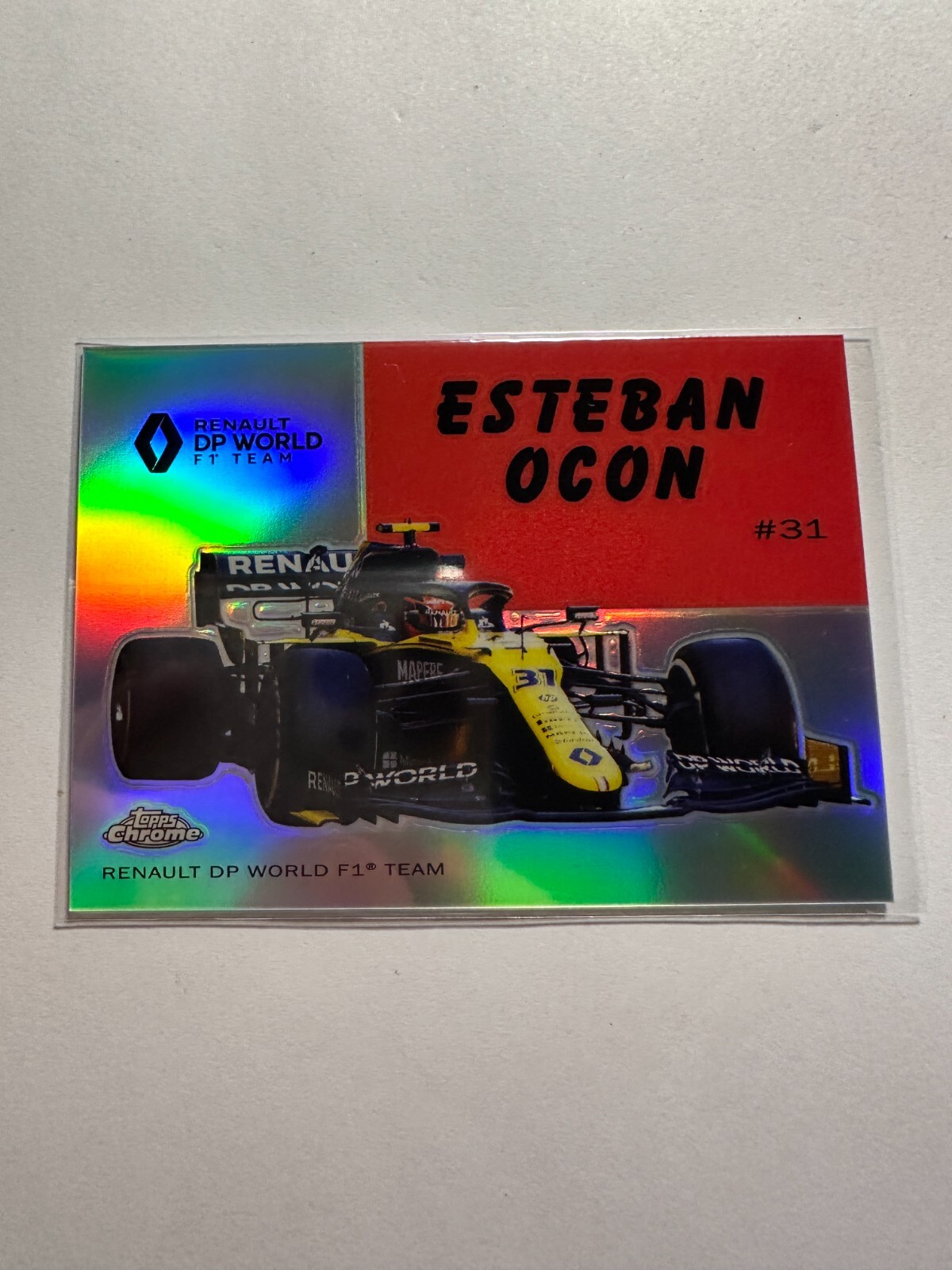 その他 2020 topps chrome f1 ESTEBAN OCON /50 2020 TOPPS CHROME F1 ESTEBAN OCON 1954 WORLD ON WHEELS GOLD