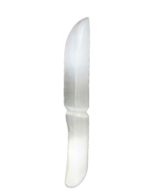 Espada de Selenita Cuchillo Daga 30 cm / Selenite Crystal Sword Knife Dagger 12''